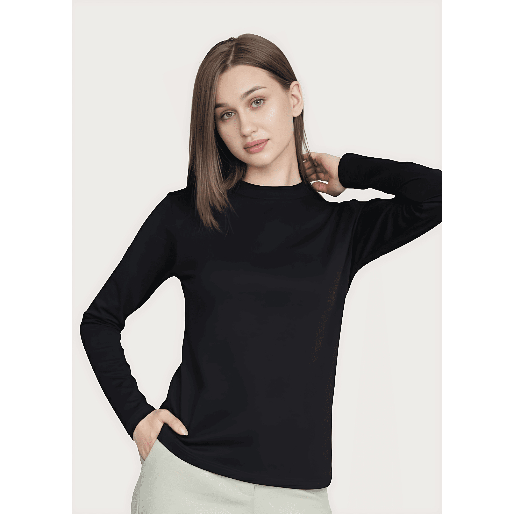 Manset Baju Lengan Panjang Turtleneck | Inner Longsleeve Spandek Zoya Premium | Manset Dalaman Wanit