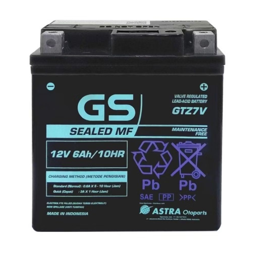 GS Battery GTZ-7V 12V/6AH