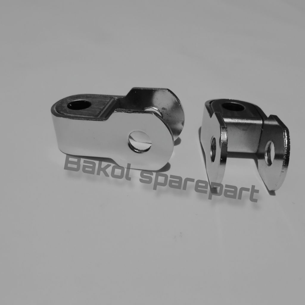 PENINGGI BESI CHROME SHOCK BELAKANG / PANGKON U BESI / PENINGGI SHOCK BELAKANG BEBEK