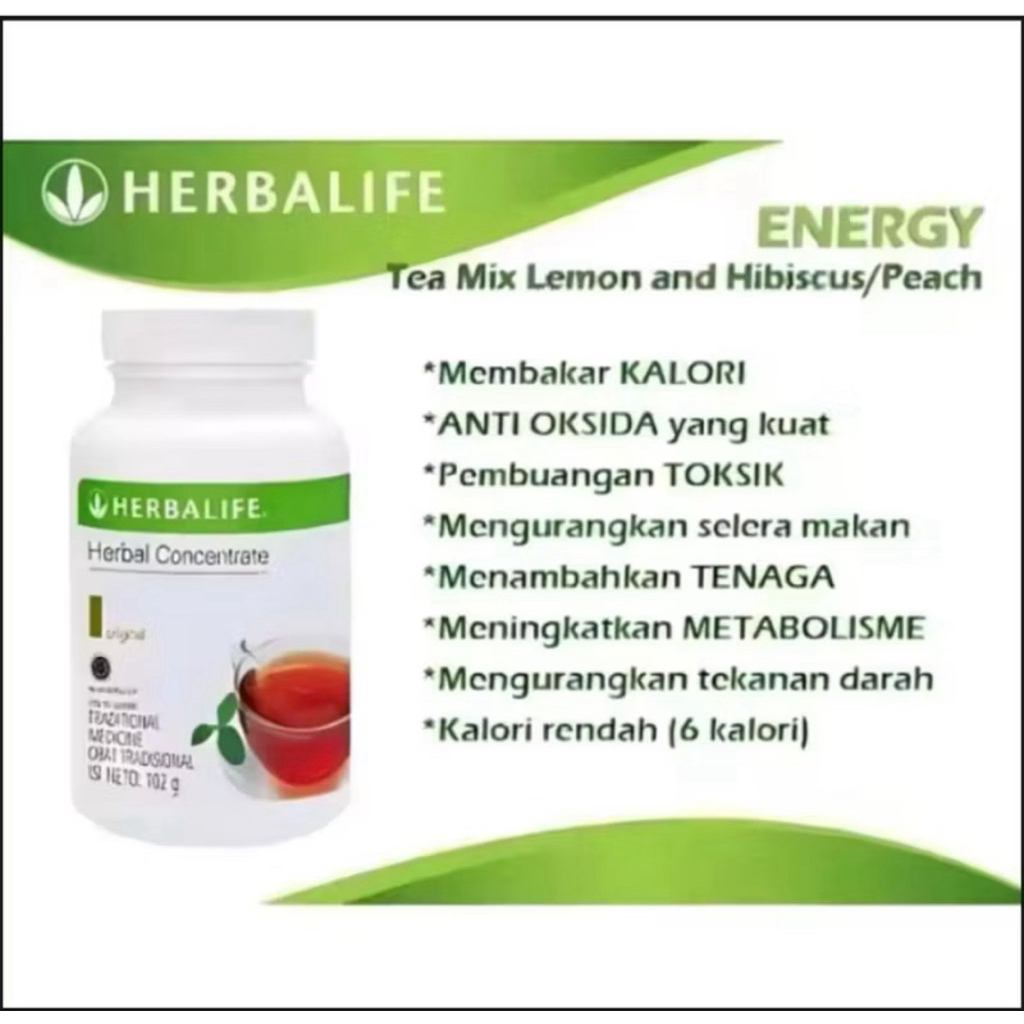 Teh Herbalife Thermo Teh Concentrate Original - Herbalife Concentrate Original - Pembakar Lemak Tubu