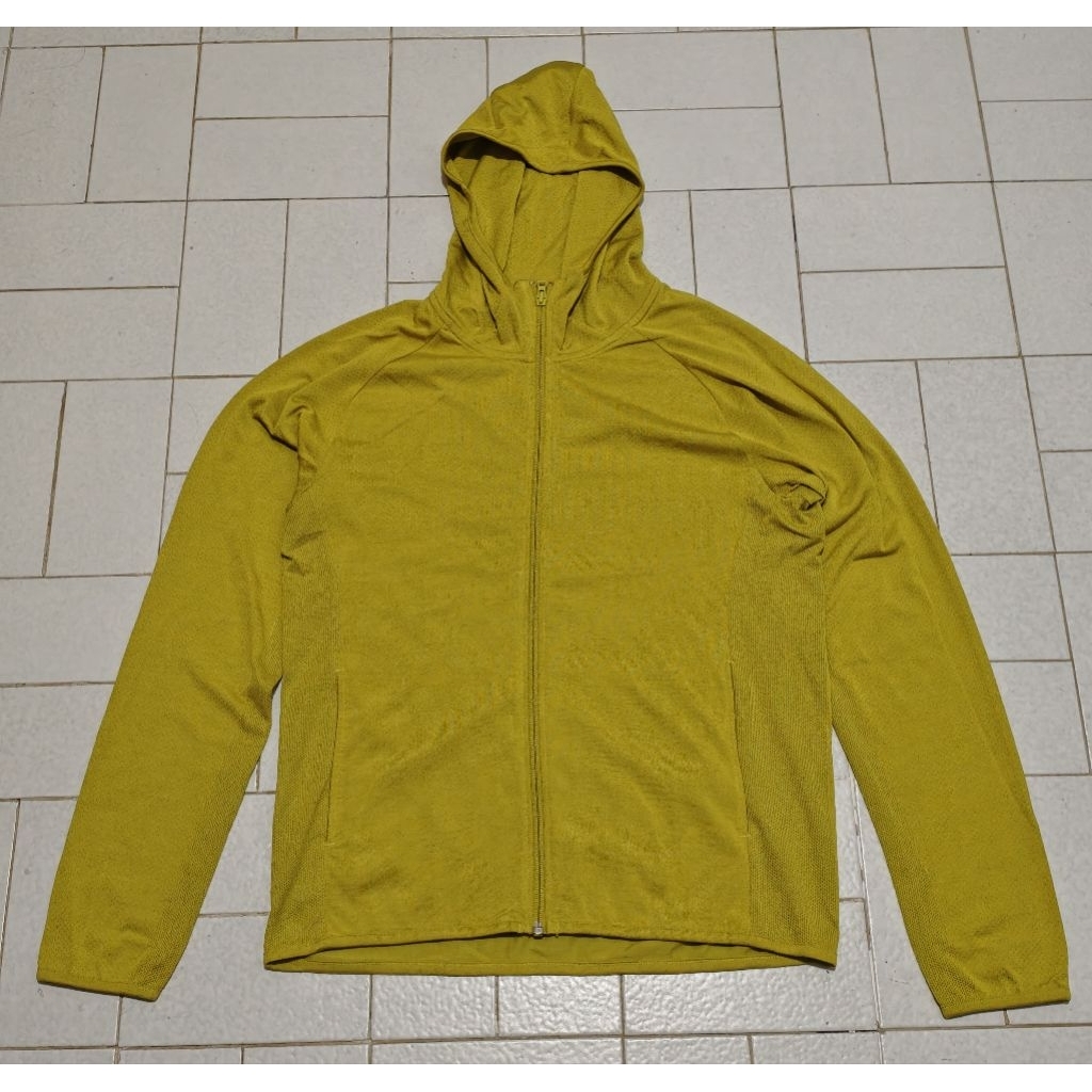 Jaket Sport Running Uniqlo Dry Ex Anti Bacterial Mustard