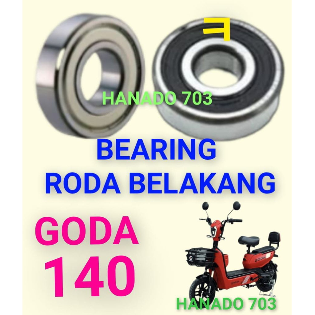 bearing roda belakang goda 140 laker klahar roda dinamo belakang sepeda listrik goda 140