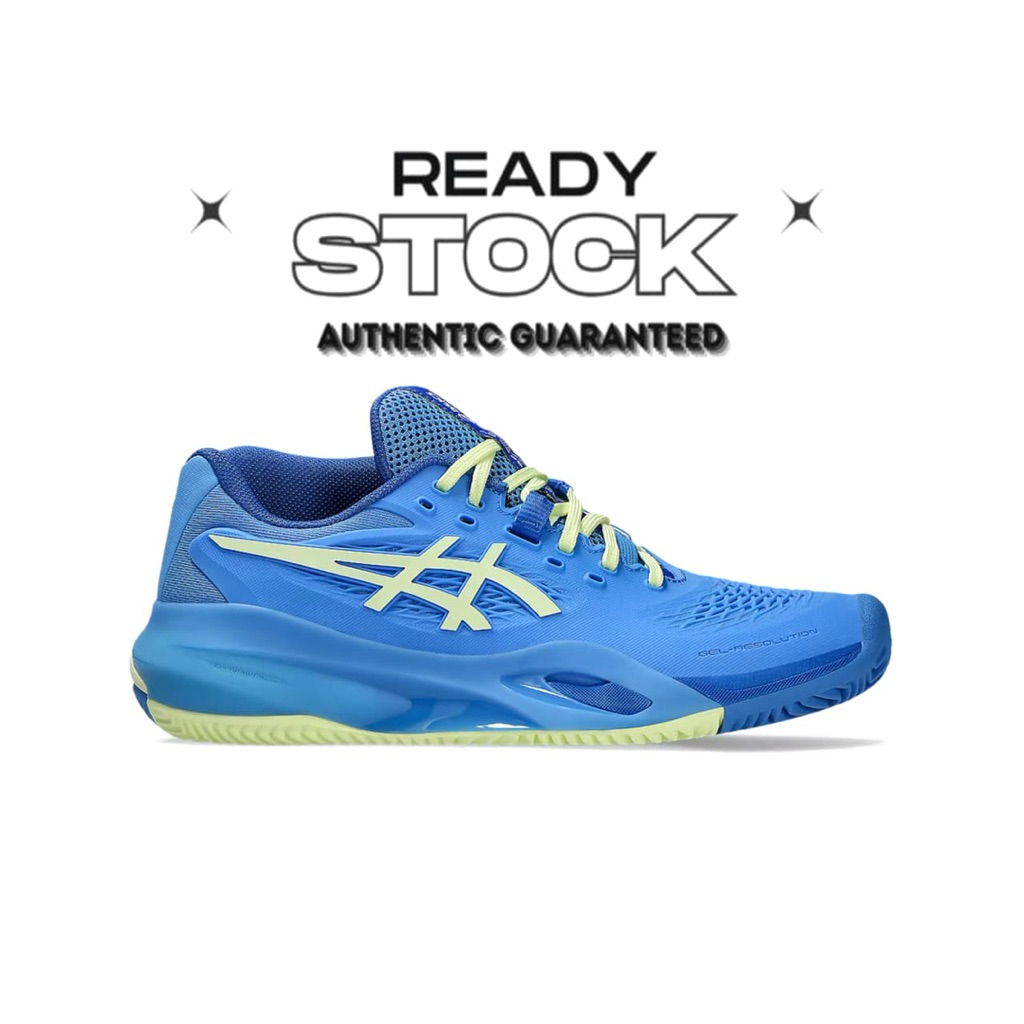 Sepatu Tenis Women Asics Gell Resolution X Blue Coast/Hudlle Yellow