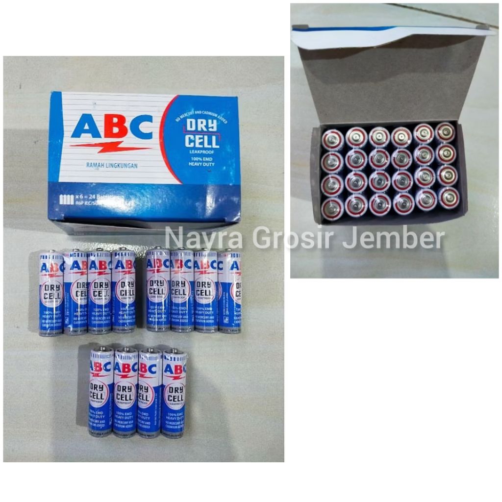 Baterai ABC 1 Box Isi 24 Pcs Batre