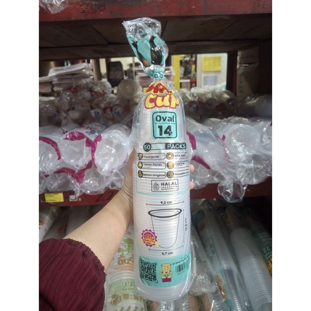 Hok Oval / Hok 12,14,16,18,22 oval/ Hok harga termurah / Hok terlaris / Cup Gelas terlaris