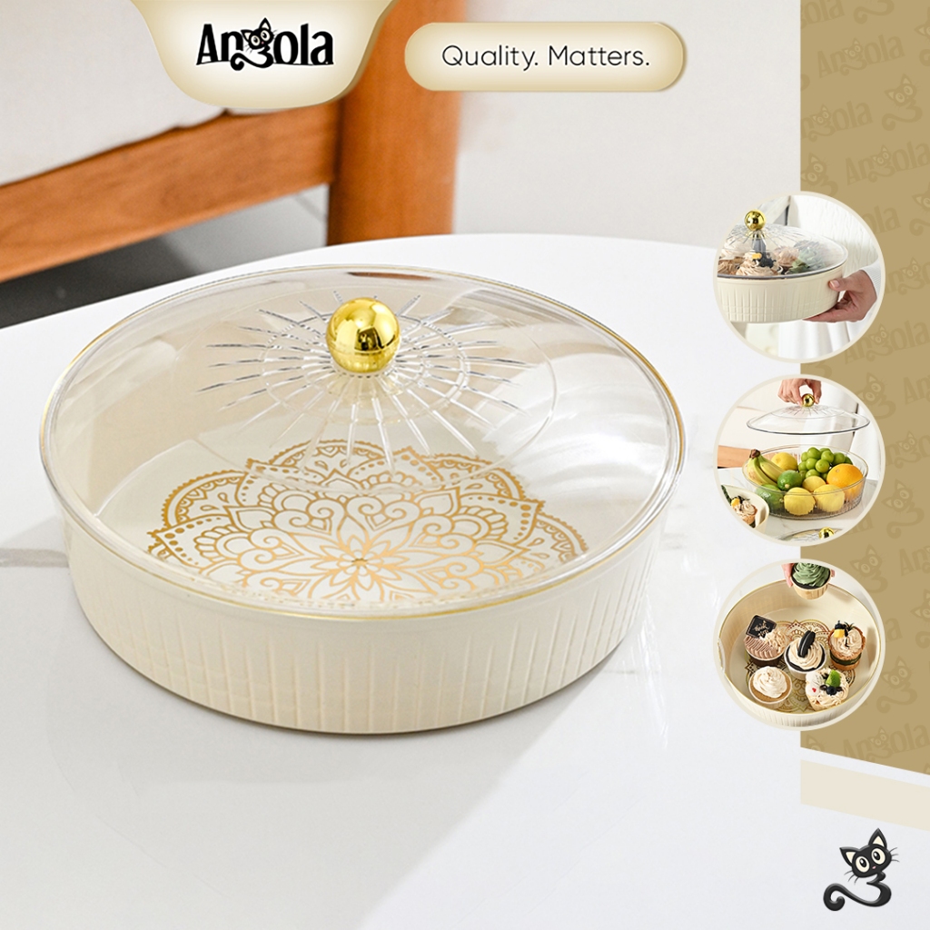 ANGOLA Set Nampan Saji Makanan C49 Food Tray Nampan Piring Saji Buah/Sayur/Camilan