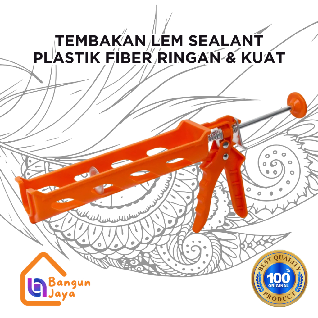 Alat Tembak Lem Botol Plastik Fiber Tebal Glue Sealant Gun Silicone Sealant Lem Kaca Lem Besi Lem Pl