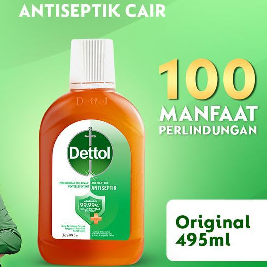 Dettol Cairan Antiseptik 495Ml - Cairan Antiseptik