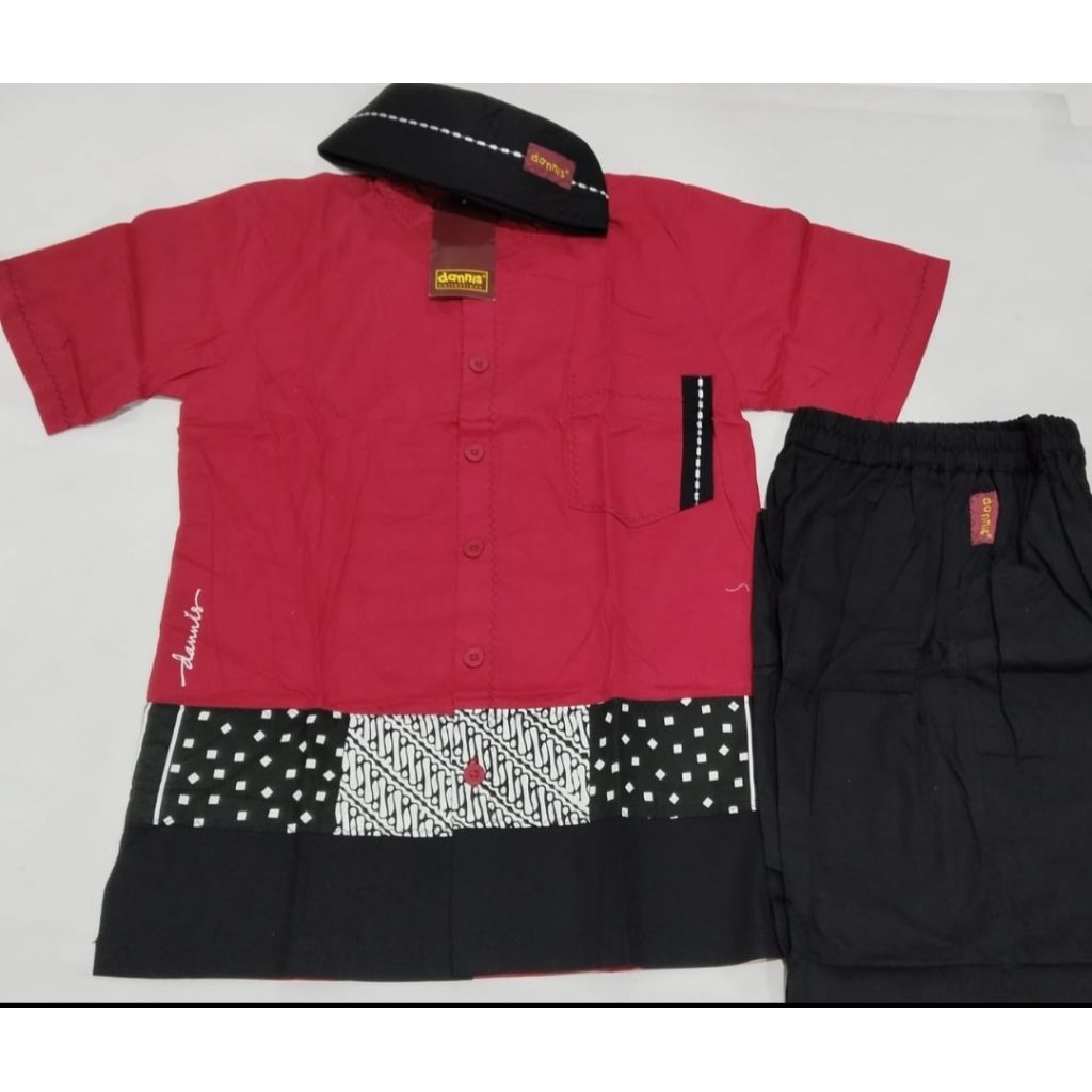 Dannis anak laki-laki TA 1810 size 11 warna Red black