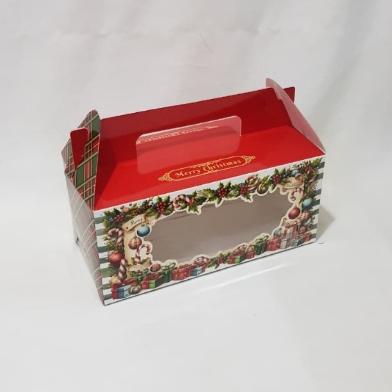 Box Christmas Hampers + Handle/ Box Cake Box Bolu Gulung 22.5 x 11.5 x 10cm Libra 5