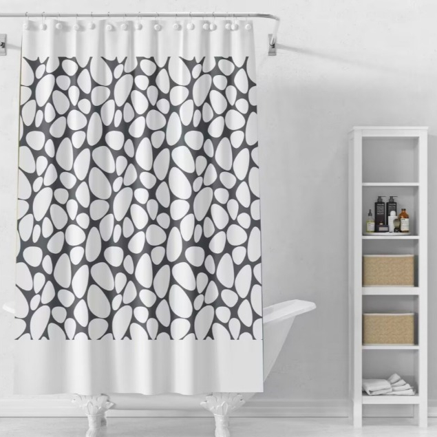 TIRAI KAMAR MANDI Anti Air Tirai Shower Kamar Mandi 180cm Premium Cantik Murah