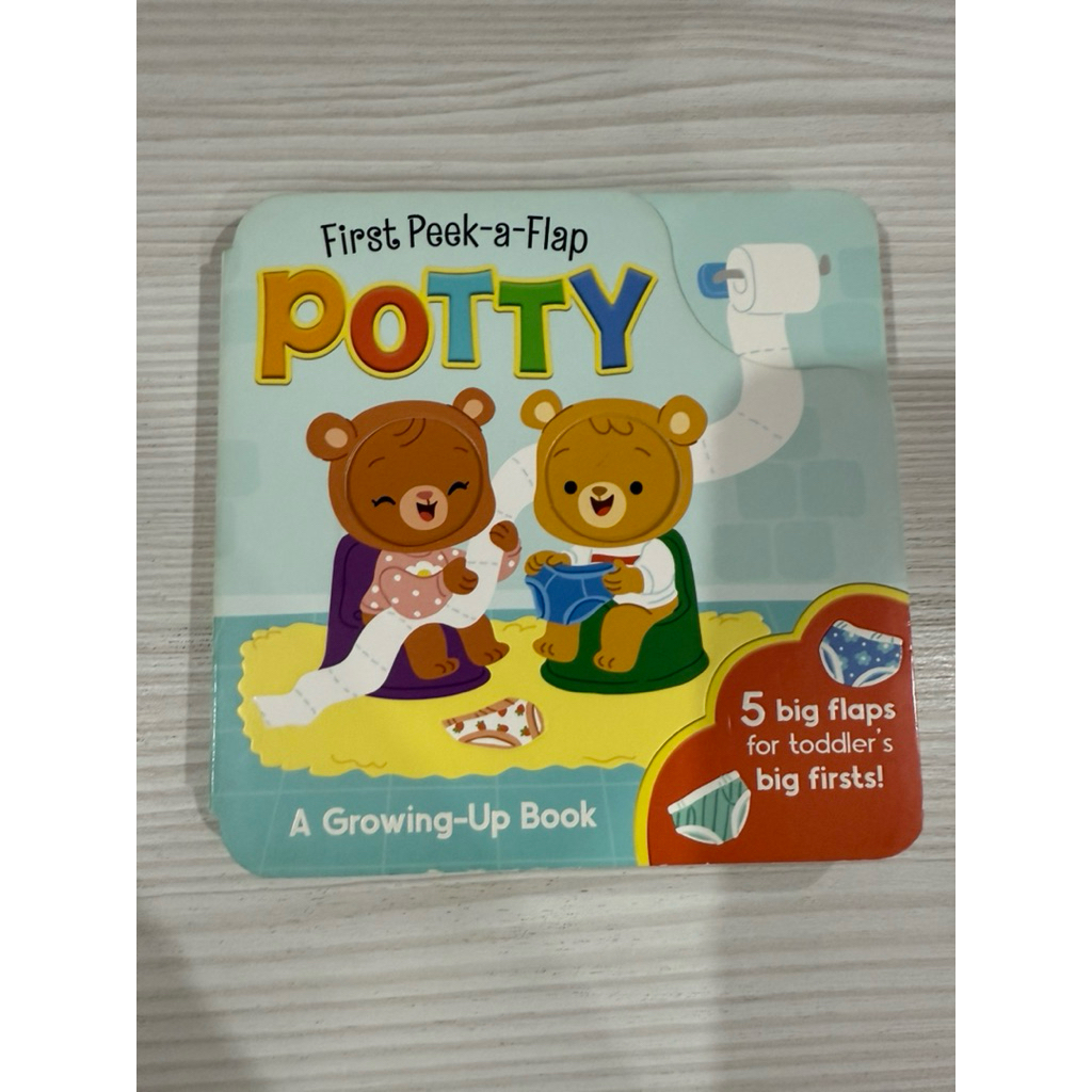 PRELOVED children board life the flap book potty | buku anak