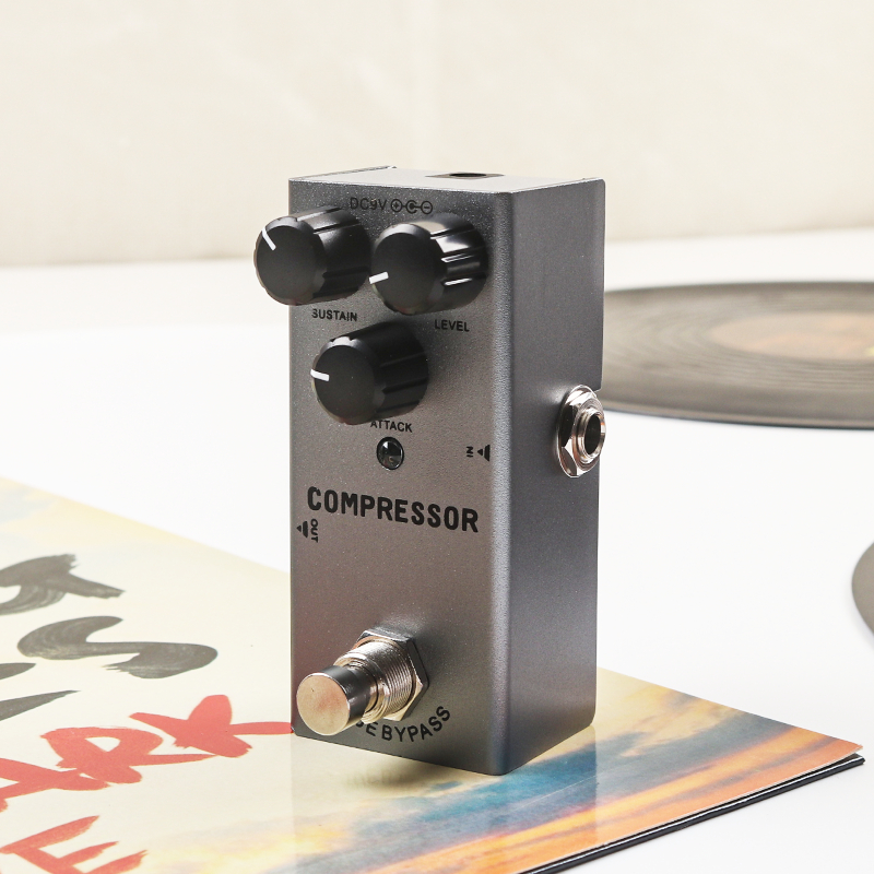 Pedal Efek Gitar Listrik Kompresor Mini Pengolah Efek Distorsi US Dream DC 9V Aksesori Gitar