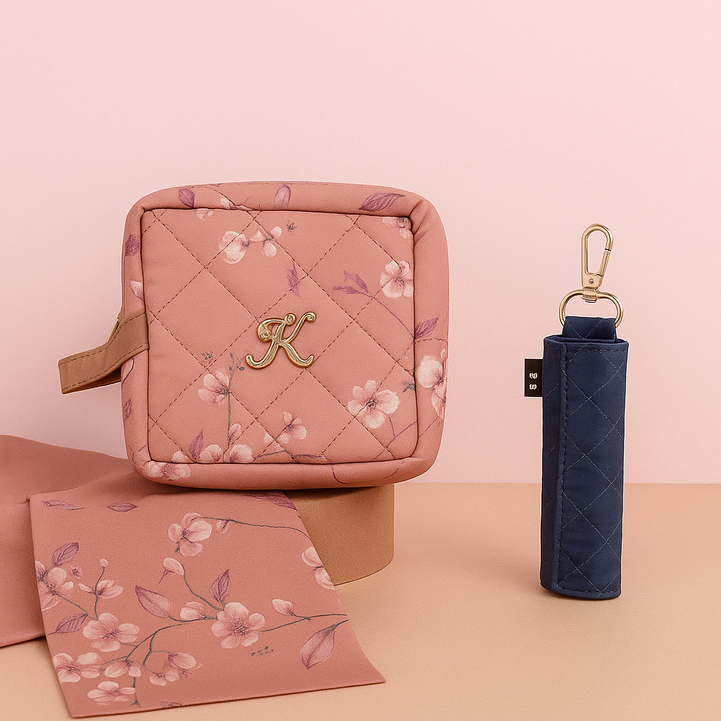 Karita - Paket Hemat Women Prayer Set Bundling (Mukena Ammera Motif + Sajadah Travel Polos)