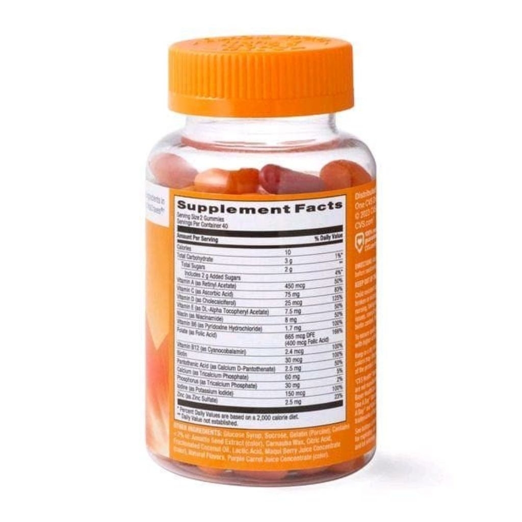 cvs health women multivitamin/multimineral supplements women daily isi 80 gummies