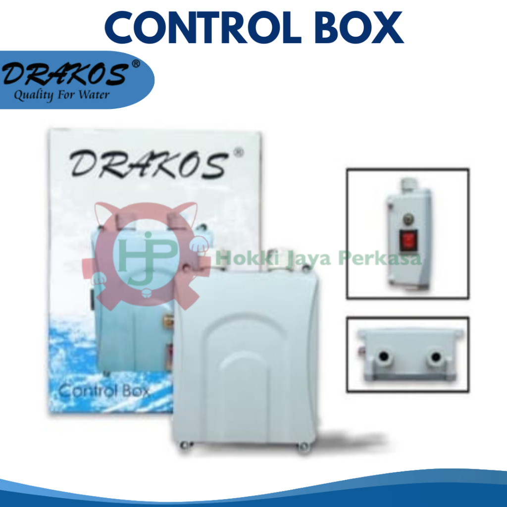 DRAKOS Control Box 1 Phase (220V) 0.25HP sampai 5.5HP Sparepart Submersible Pump Drakos