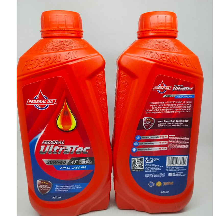 OLI MOTOR FEDERAL ULTRATEC 800ML OLI MOTOR BEBEK FEDERAL ULTRATEC 0.8L