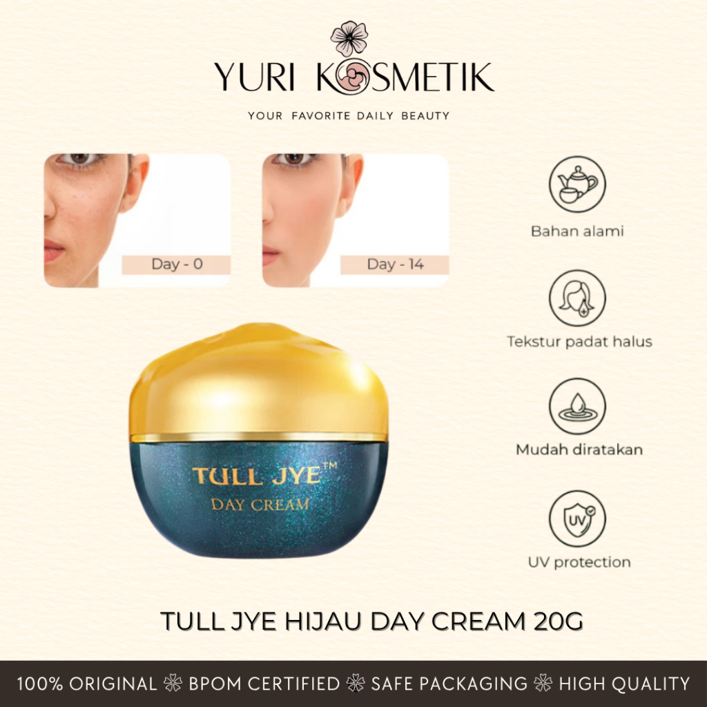 Tull Jye Hijau Day Cream 20g Yuri Kosmetik