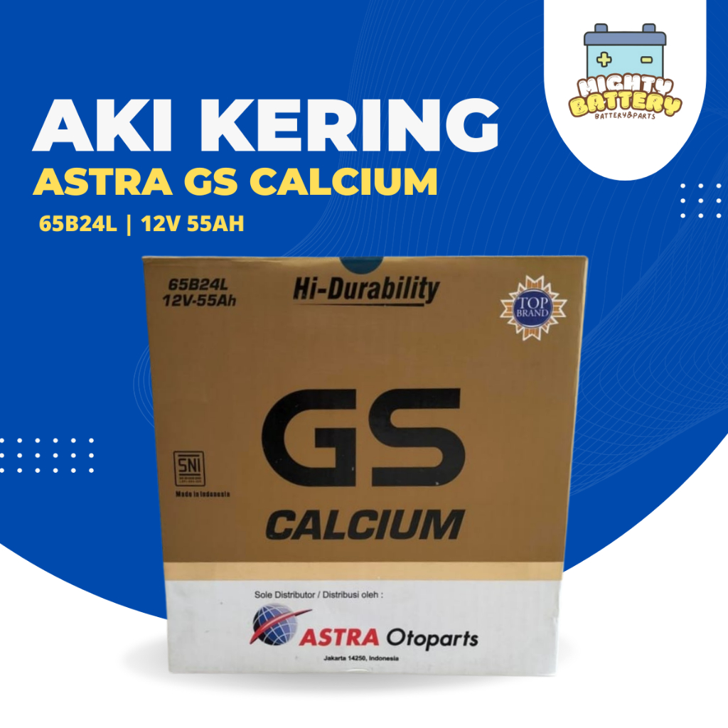 Aki Astra GS Calcium 65B24L 12V 55Ah