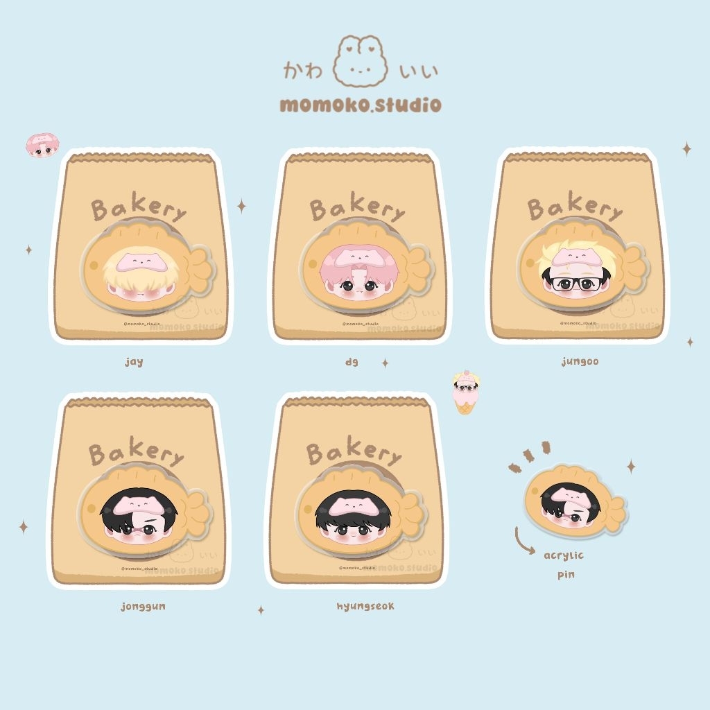 pin acrylic lookism chibi cute