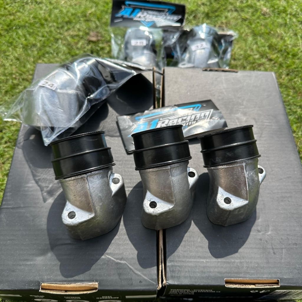 INTAKE MANIPOL INTAKE MANIFOLD RACING MIO PNP KARBU PE DAN PWK 24 26 28 30 32 34 35 LEBIH RESPONSIF