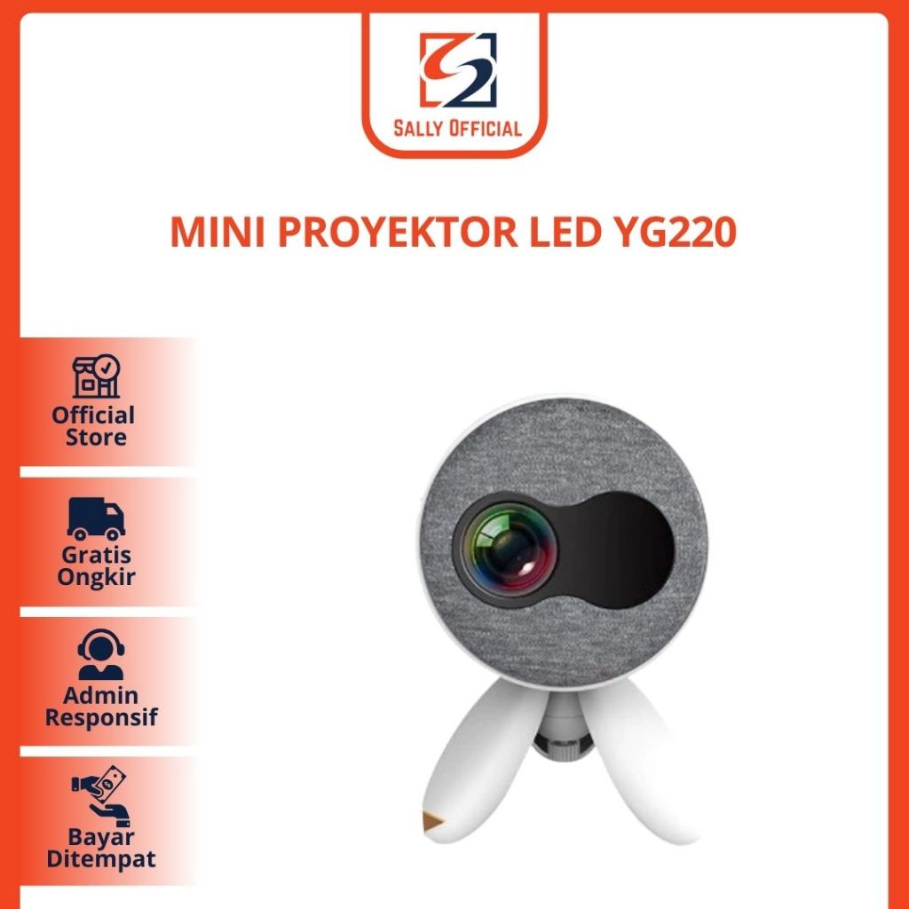 Mini Proyektor LED YG220 / YG-220 / YG 220 LCD Portable Projector Home