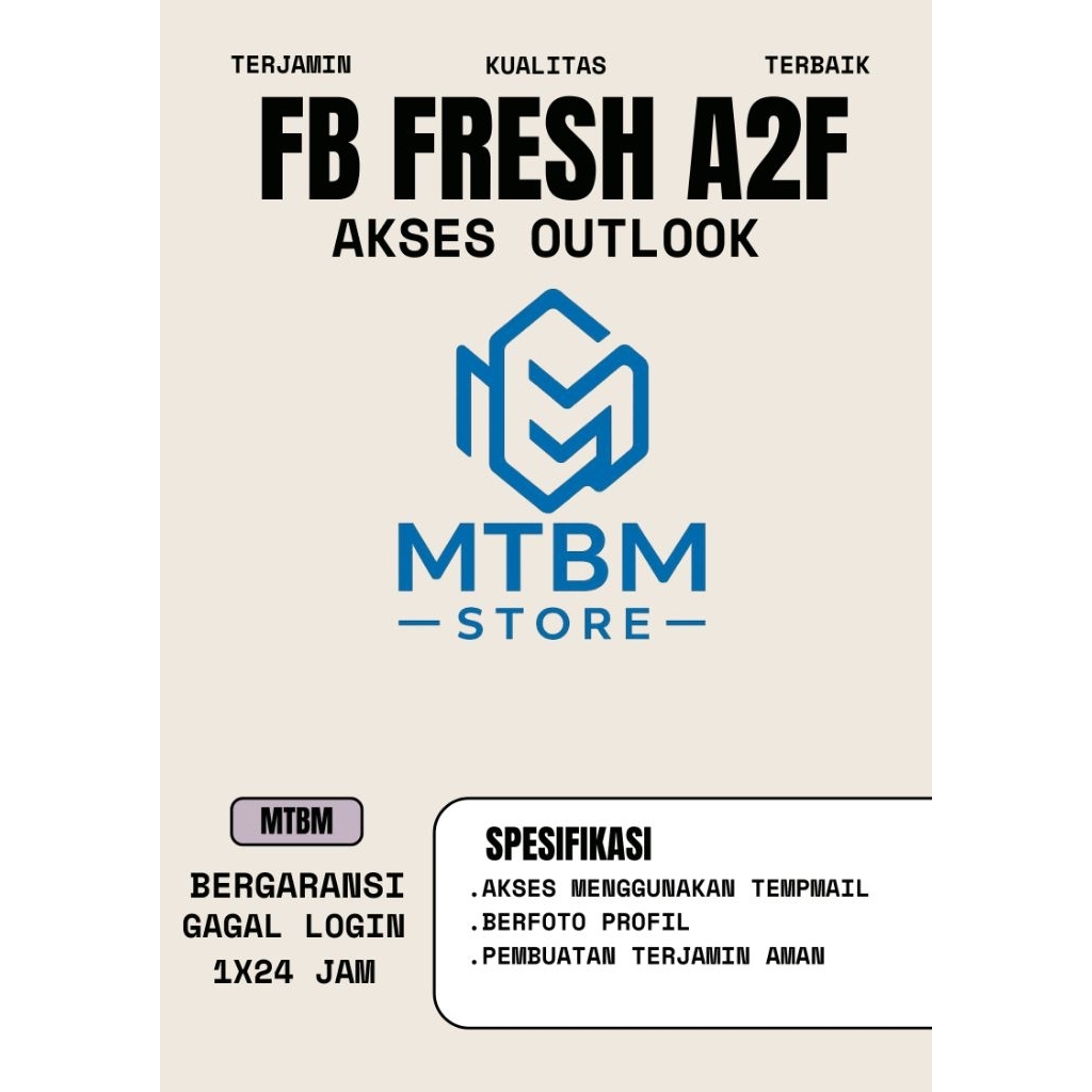 F B Fresh A2f akses Outlook