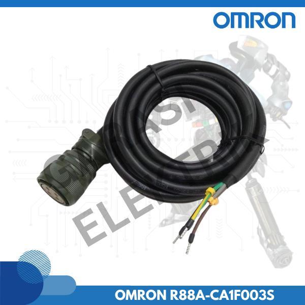 OMRON R88A-CA1F003S Kabel Power to Servo 3 Meter Original dengan Konektor Plug & Play dan Pelindung 