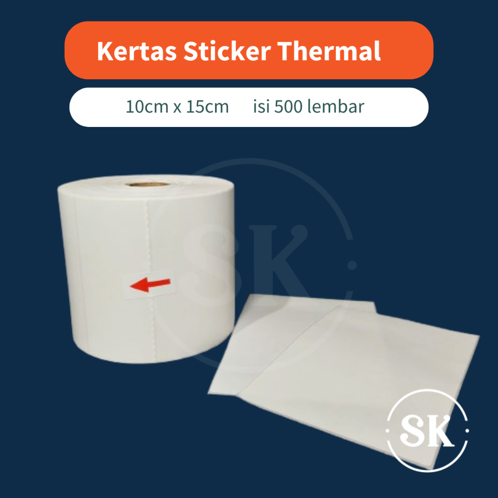 KERTAS STICKER THERMAL / KERTAS RESI / THERMAL LABELS ROLL