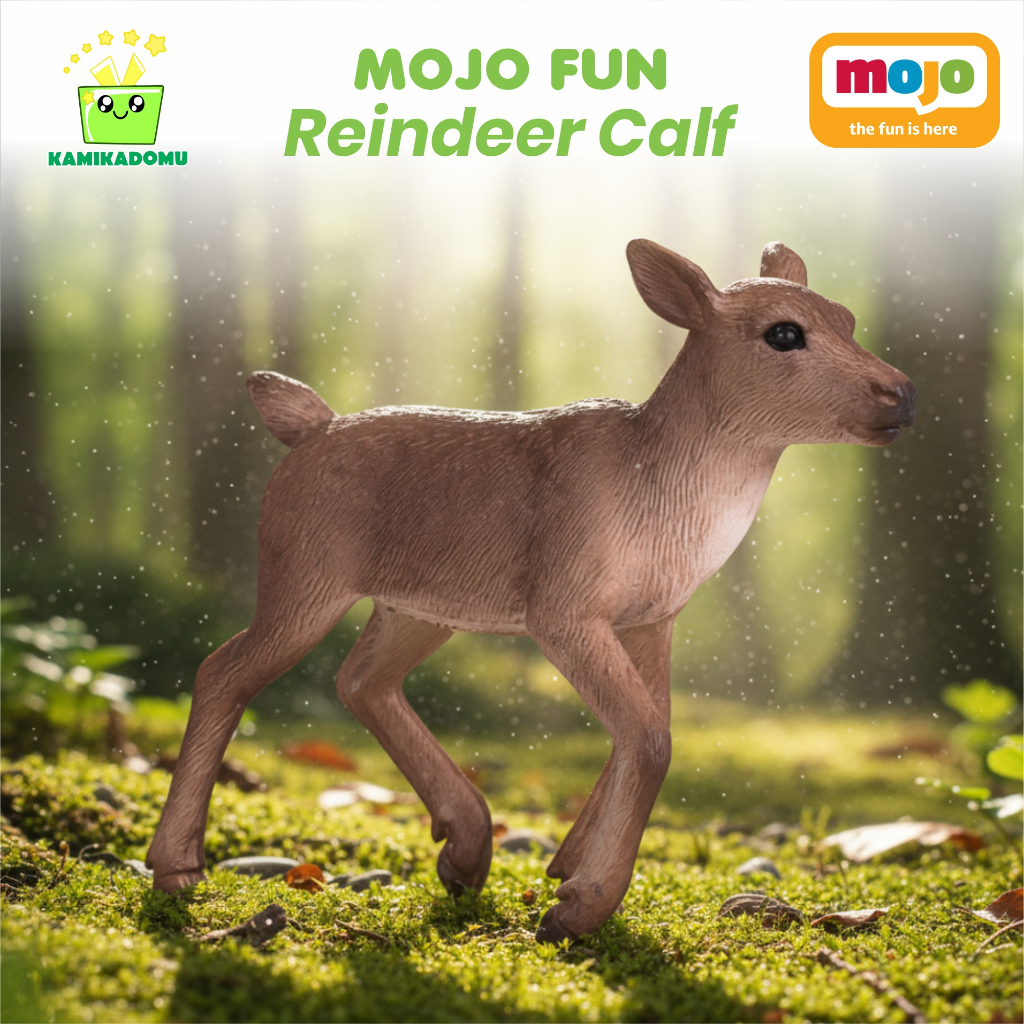 KAMIKADOMU - Mojo Fun Reindeer Calf Miniatur Hewan Action Figure Rusa Kutub