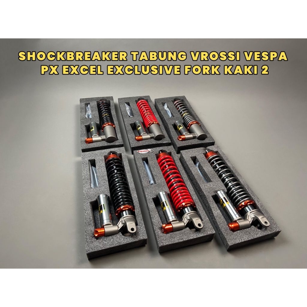 shockbreaker sok shok vespa Px Excel ekslusif Vrossi vrosi depan belakang tabung bawah Enak nyaman e