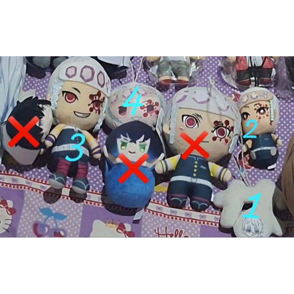 Official Plush Demon Slayer Tengen Uzui & Plush Blue Lock Nagi Seishiro