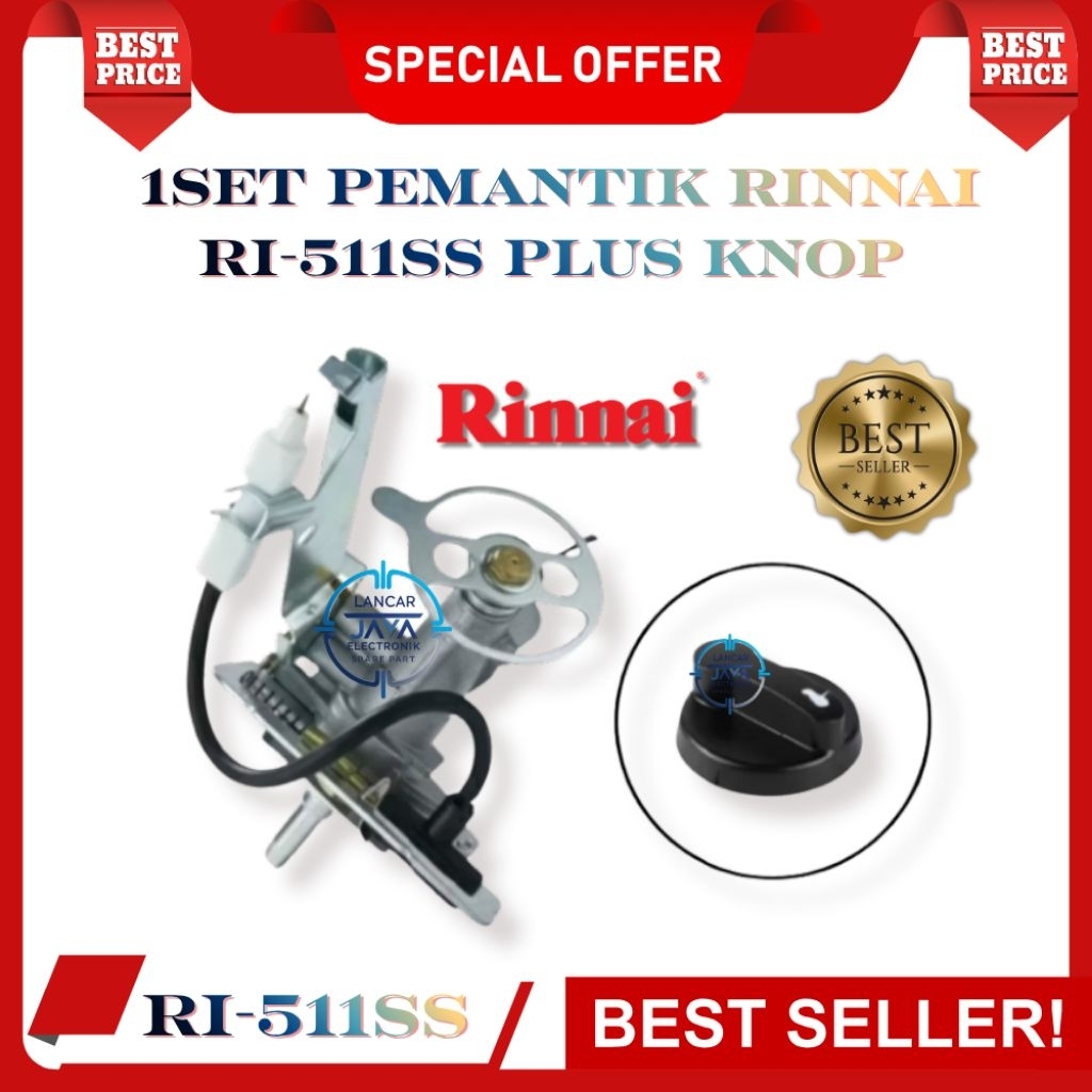 RI-511SS - Mesin Kompor Rinnai 1 Set Plus Knop – Kompor Rinnai 1 Tungku Best Quality