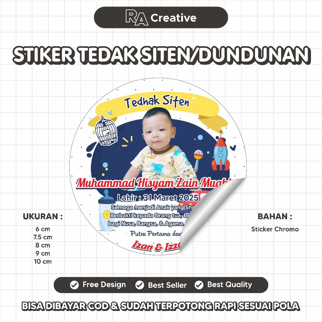 Stiker Dundunan / Stiker Tedak Siten