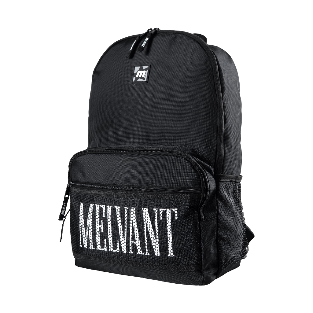 Melvant - MBP Haler Black Backpack Bag | Tas Ransel Hitam Pria