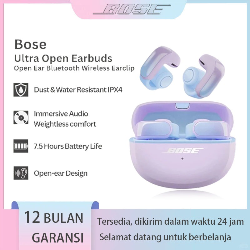 COD Headset Bluetooth Bose Ultra Open Earbuds TWS Immersive Audio 99% Baru Open Ear  Bone Conduction