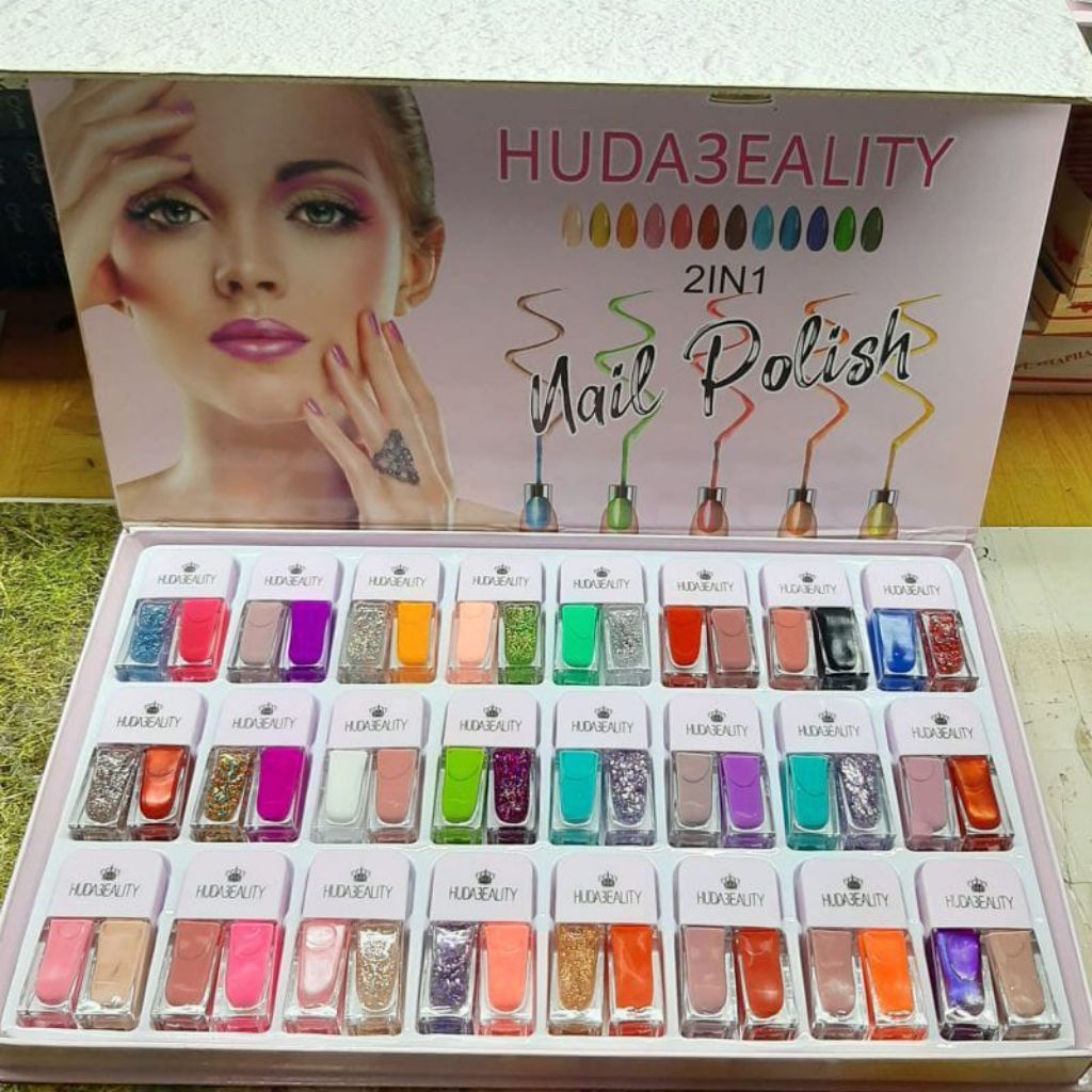 Kutek Huda Beauty 2in1 Warna Acak