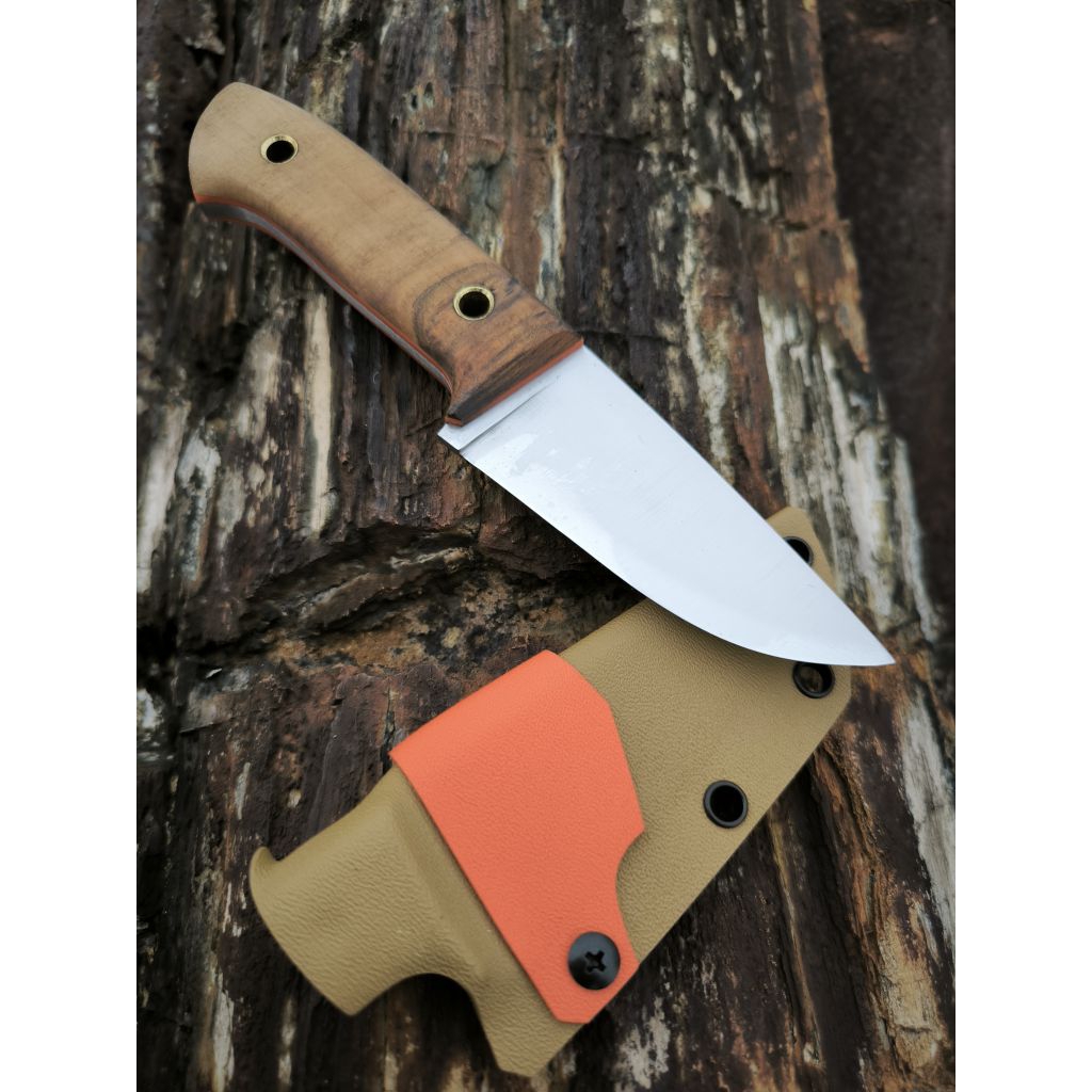 Pisau bushcraft camping berburu survival outdoor edc DC53 kydex