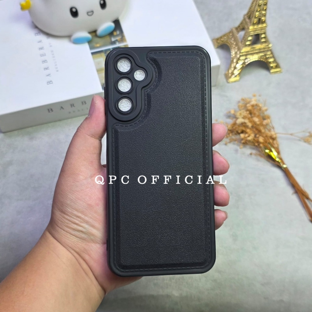 Samsung M14 Samsung M34 Case Leather Pro Kamera Black Samsung M14 Samsung M34