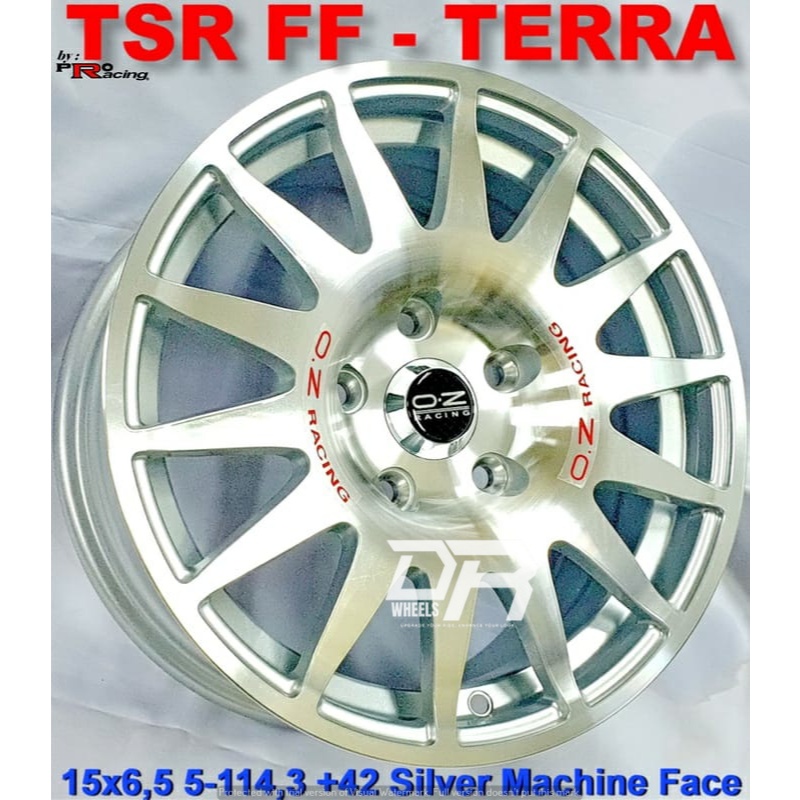 Velg mobil ring 15 hole 5x114,3 et42 warna silver mechine face