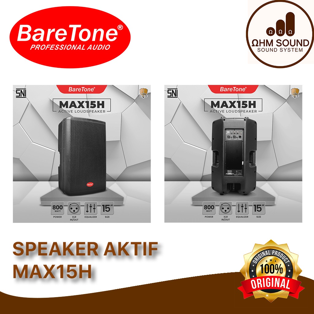 PROMO Speaker Aktif Baretone MAX15H BARETONE ACTIVE SPEAKER MAX15 H MAX 15H ORIGINAL
