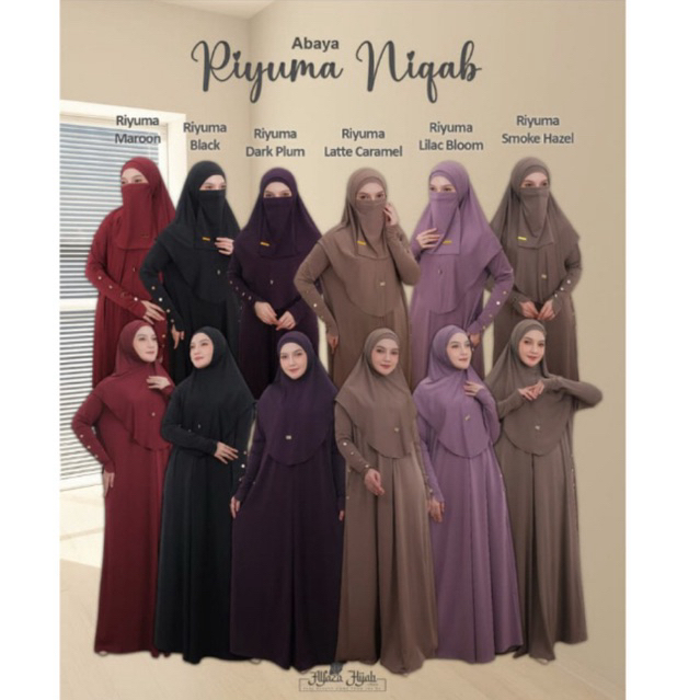 Abaya Riyuma Niqab One Set