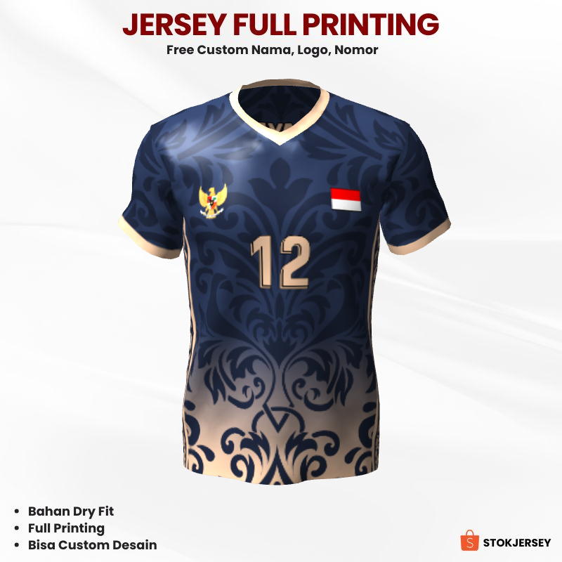 Kaos Jersey Volly 210 - Jersey Olahraga Custom Full Printing