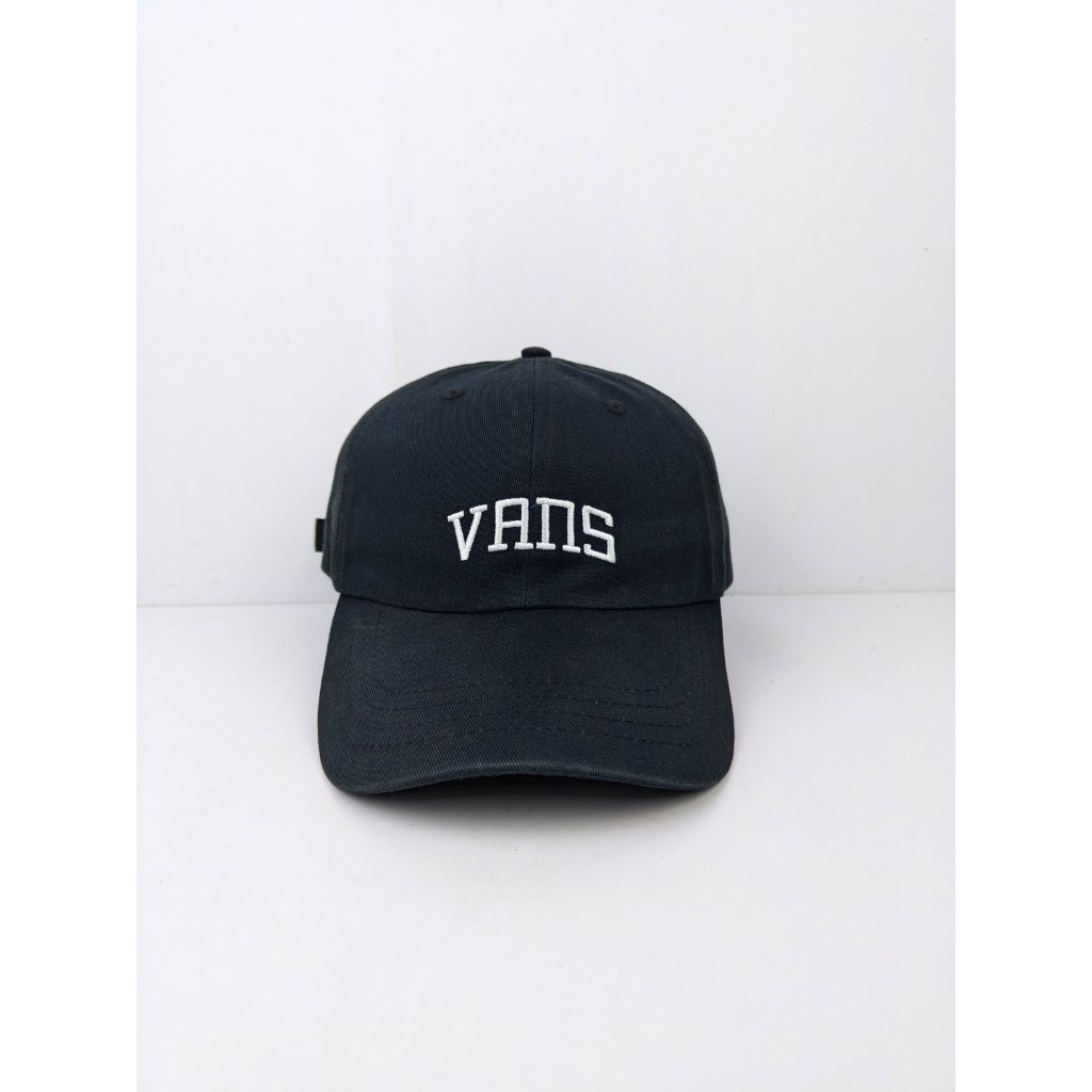 Topi Vans New Varsity Jockey Off The Wall Cap 6 Panel Skate Vault VOTW Skena Simpel Kasual