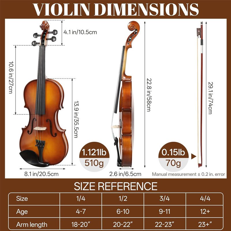 NEW  KAWES 4/4 biola untuk dewasa, anak-anak, dan remaja /alat musik gesek /biola anak /biola