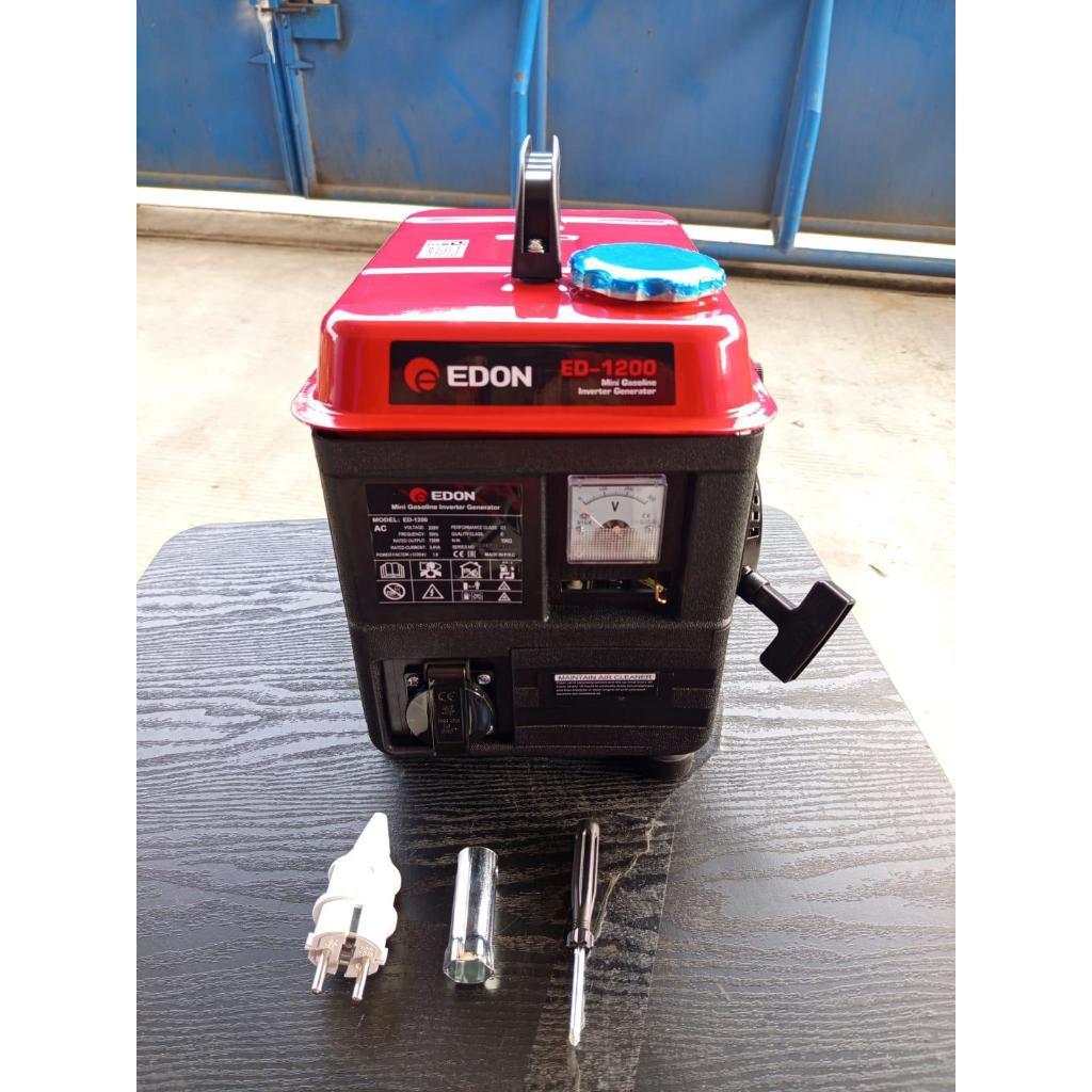EDON ED1200 Mini Portable Genset 2 tak 750 Watt Generator Rumah Set Yamamax
