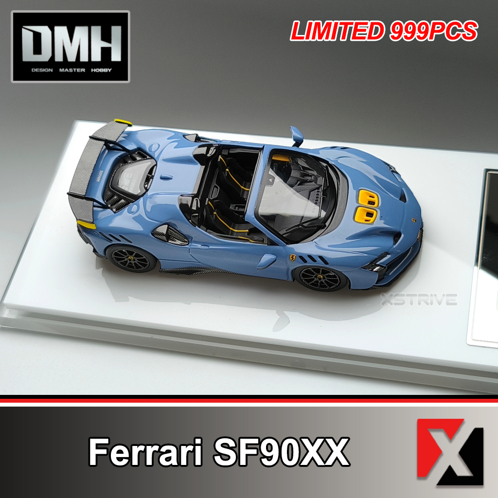 DMH 1:64 Ferrari SF90XX Spider Grey Convertible