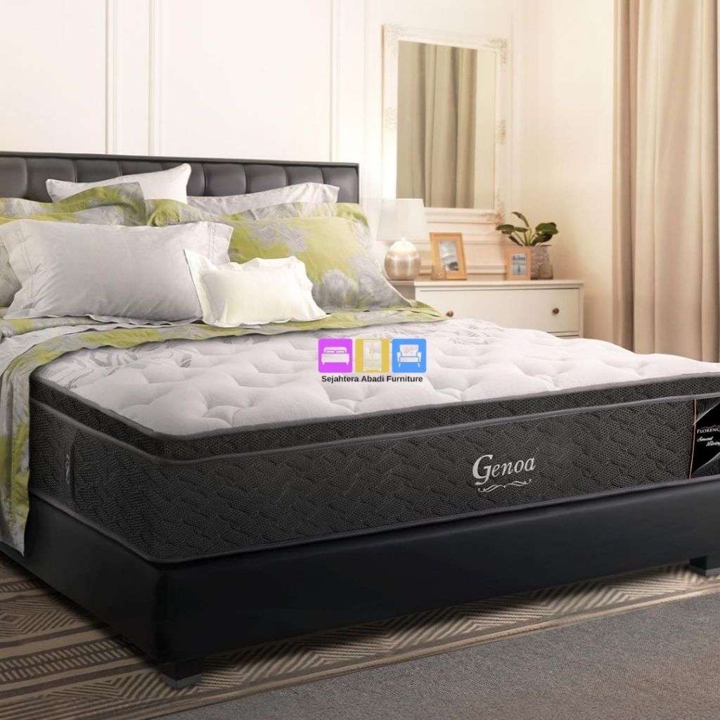 Florence Springbed Matras Kasur Tipe New Genoa 3 Zone Ortho Spring Pillow Top Murah Terbaru