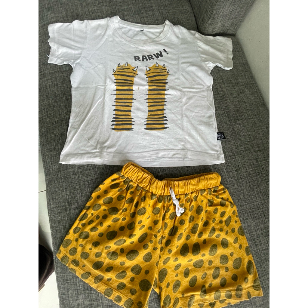set anak unisex leopard KIDS MATE