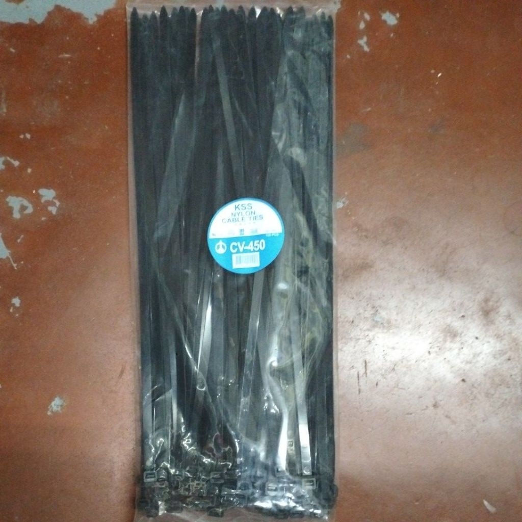 kabel ties CV 450 x 9 hitam KSS